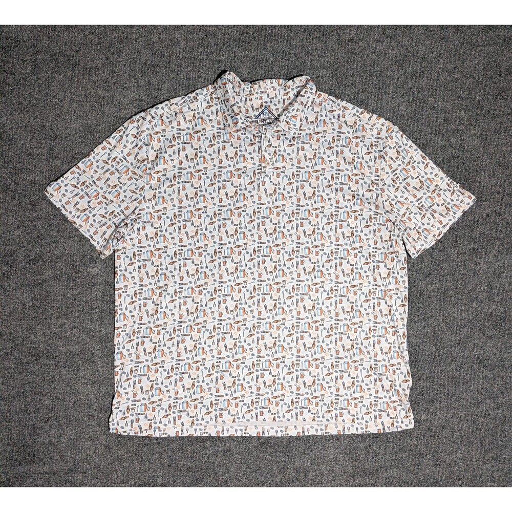 Burlebo Polo Shirt Mens 2XL Stretch Golf Crawfish Boil
